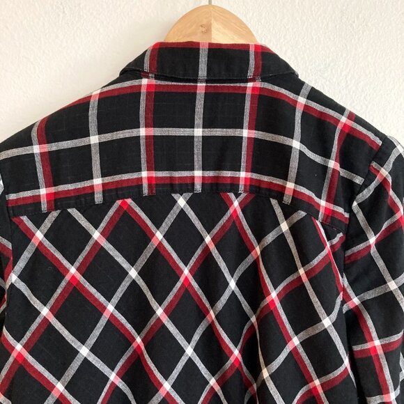 J. Jill Plaid Button Down Tunic Long Sleeve Shirt - Picture 5 of 9